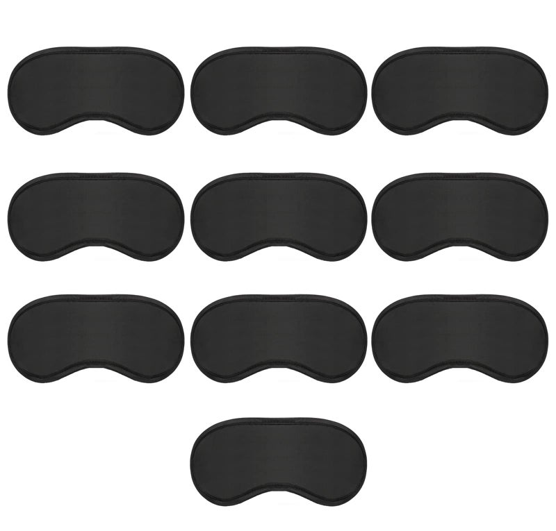 10 Pack Sleeping Eye Mask Sleep Blindfold for Women & Men, Blackout Eye Shade Cover for Travel, Nap, Game